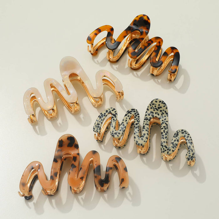 Willow | Large Squiggle Metal Claw Clip