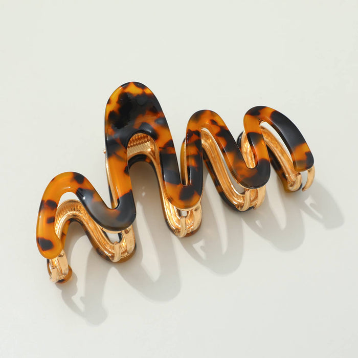 Willow | Large Squiggle Metal Claw Clip