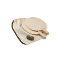 Wooden Tennis Set - John - Whale Blue/Golden Caramel Mix