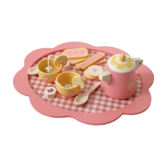 Wooden Toy - Pink Tea Set