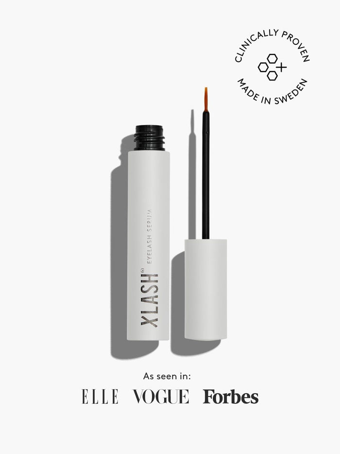 Xlash Eyelash Serum 5 ml bottle, natural lash growth serum for longer, fuller eyelashes and brow enhancement.