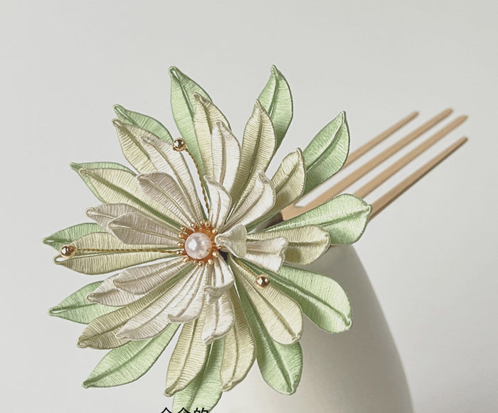 Yueying Hairpin Chanhua Materials Flowers DIY Kit - Include Detailed Video Tutorial