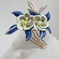 Yulu Hair Comb Chanhua Materials Flowers DIY Kit - Include Detailed Video Tutorial