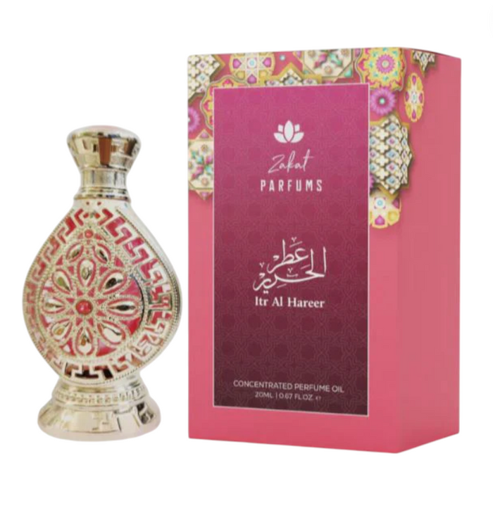 Zakat | Itr Al Hareer | Pure Concentrated Perfume Oil | Gourmand Unisex Fragrance | 20 ML - 0.67 oz | Vanilla - Sweet - Caramel - Honey Notes