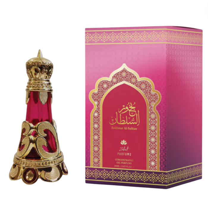 Zakat Perfumes | Bakhour Al Sultan Pure Concentrated Oil Perfume | Women's Fragrance | 20 ML - 0.67 oz | Fruity - Sweet Notes